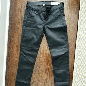 Rag & Bone Size 25 Skinny coated jeans